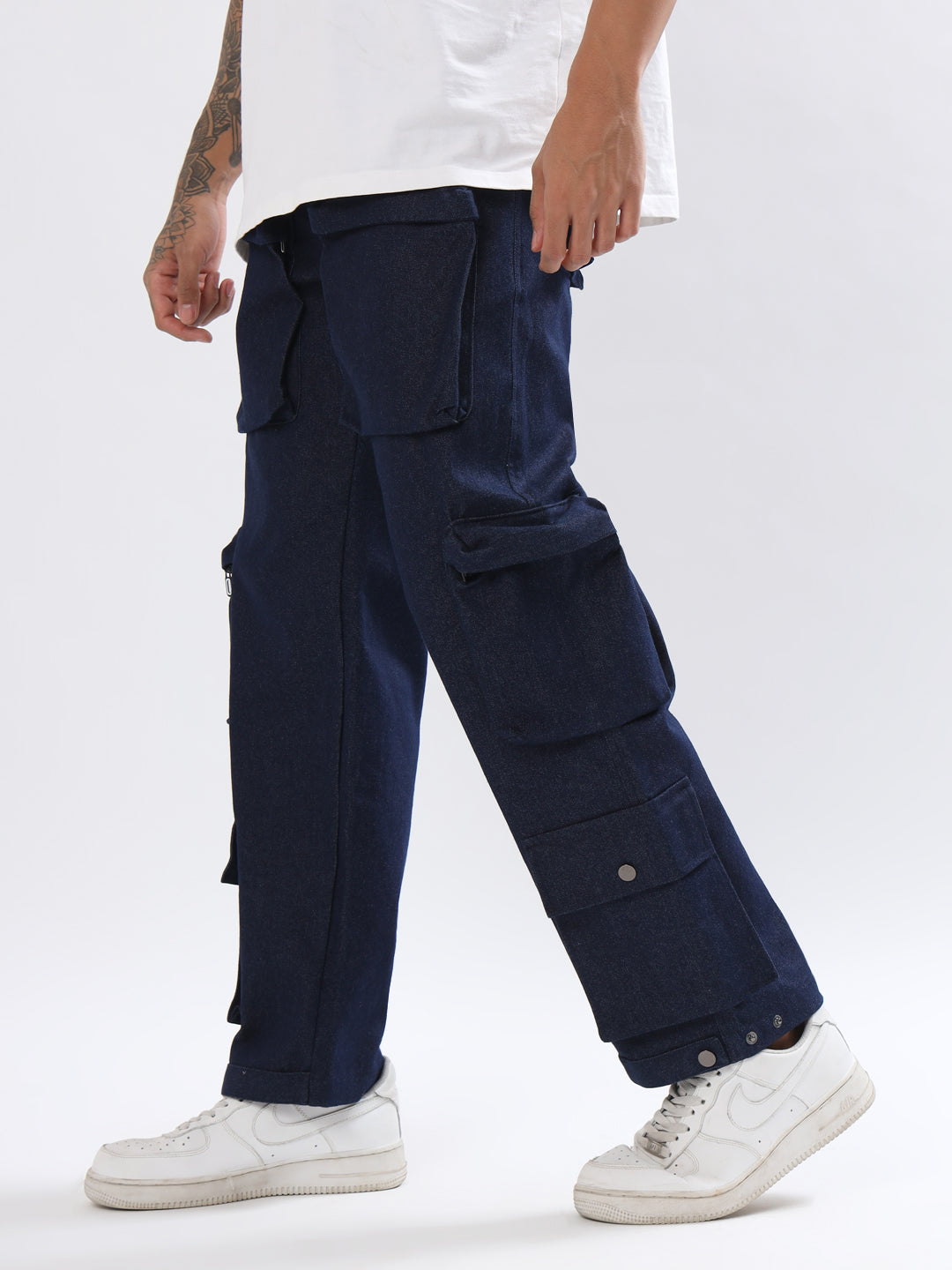 10 Box Pocket Cargo Pant Blue