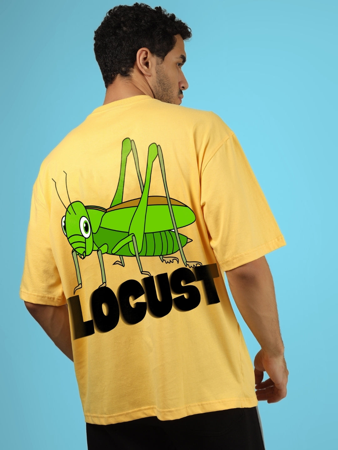 Locust Over Sized T Shirt Yellow