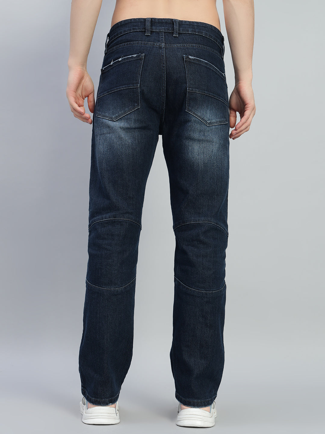 HIPPIE BLUE REGULAR FIT DENIM JEANS (BLUE)