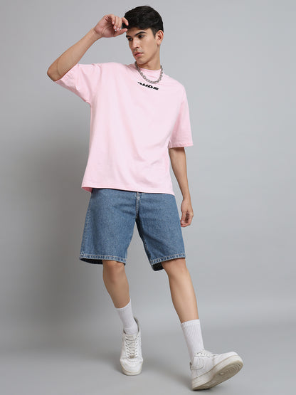 Top-Dog Over-Sized T-Shirt (Pink) - Wearduds