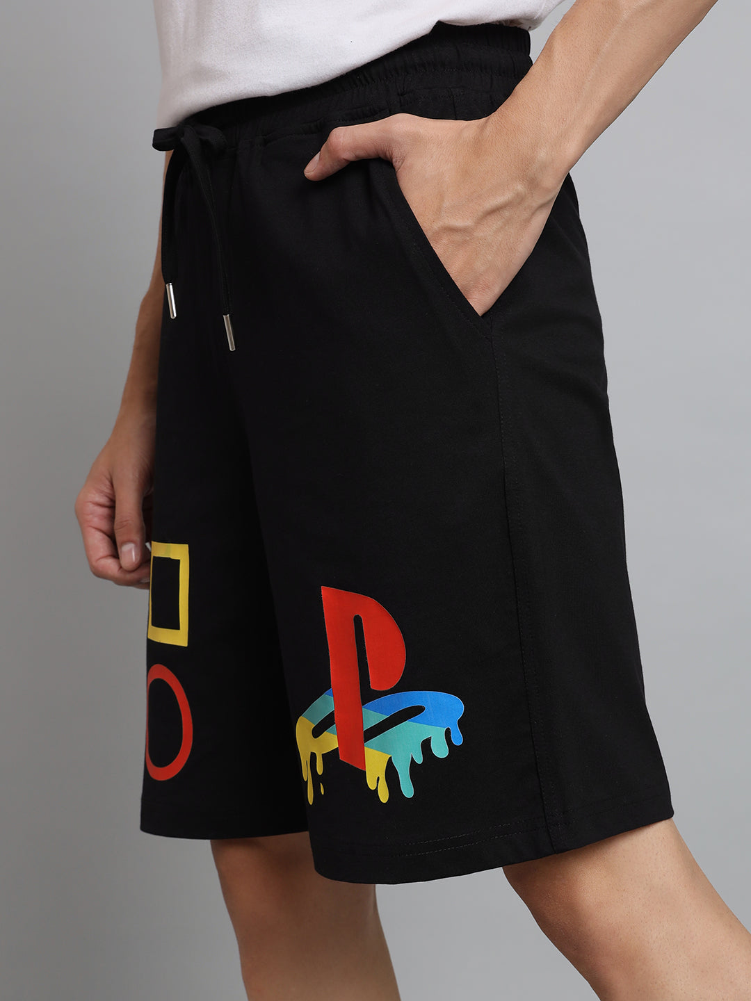Playstation Regular Fit Shorts (Black) - Wearduds