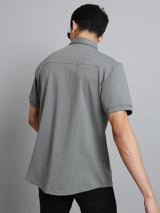 noir grained shirt