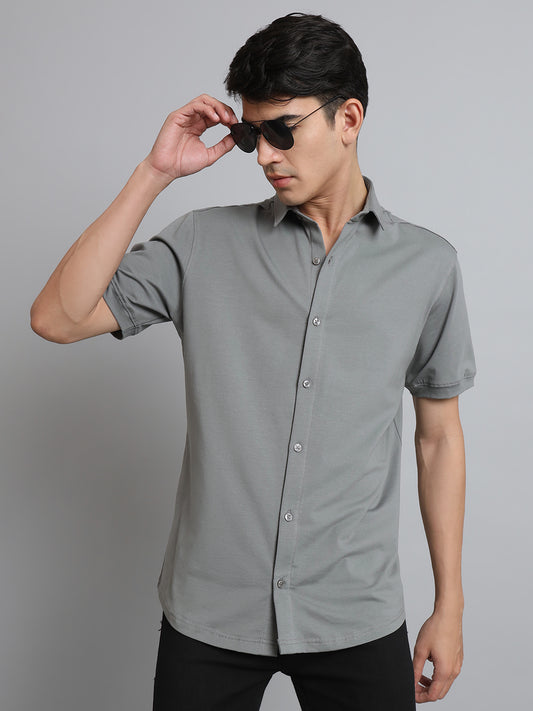 noir grained shirt