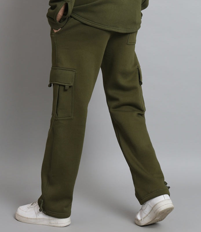 Olive Green Relaxed Fit Cargo Pant - Wearduds