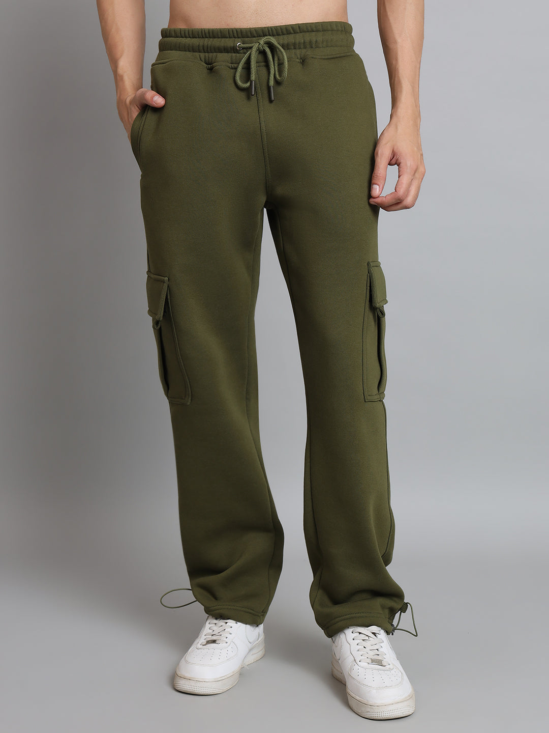 Olive Green Relaxed Fit Cargo Pant - Wearduds