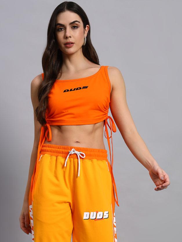 Squeeze Crop-Top (Orange)