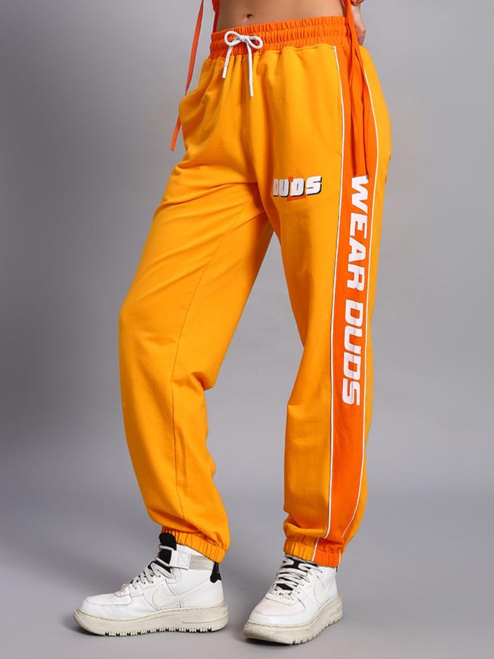 WOMEN'S PEPPY JOGGERS (YELLOW-ORANGE)