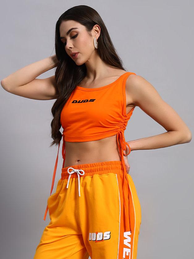 Squeeze Crop-Top (Orange)