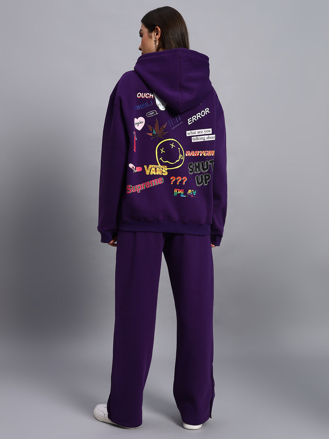 Women's Supreme Fleece Co-Ord (Purple)