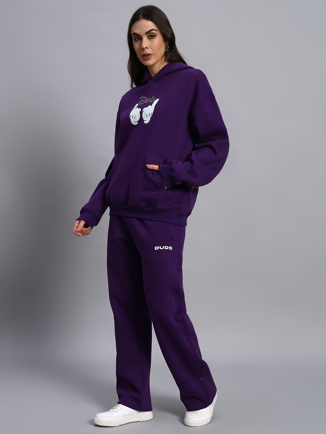 Women's Sooty Fleece Cargo Pant (Purple)