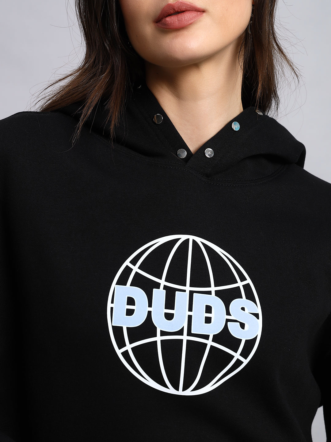 Women's Global Fleece Hoodie (Black)