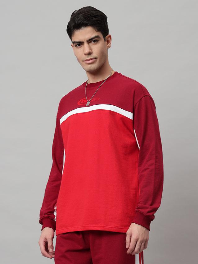 Zest Oversized Sweatshirt (Red)