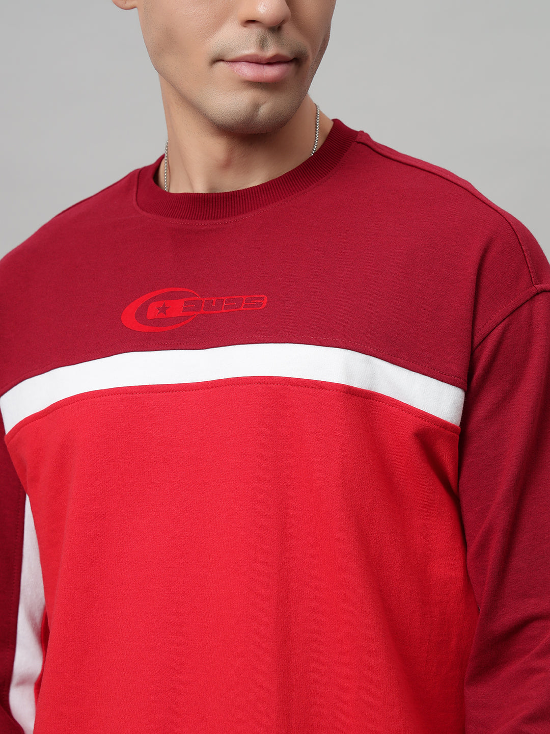 Zest Oversized Sweatshirt (Red)