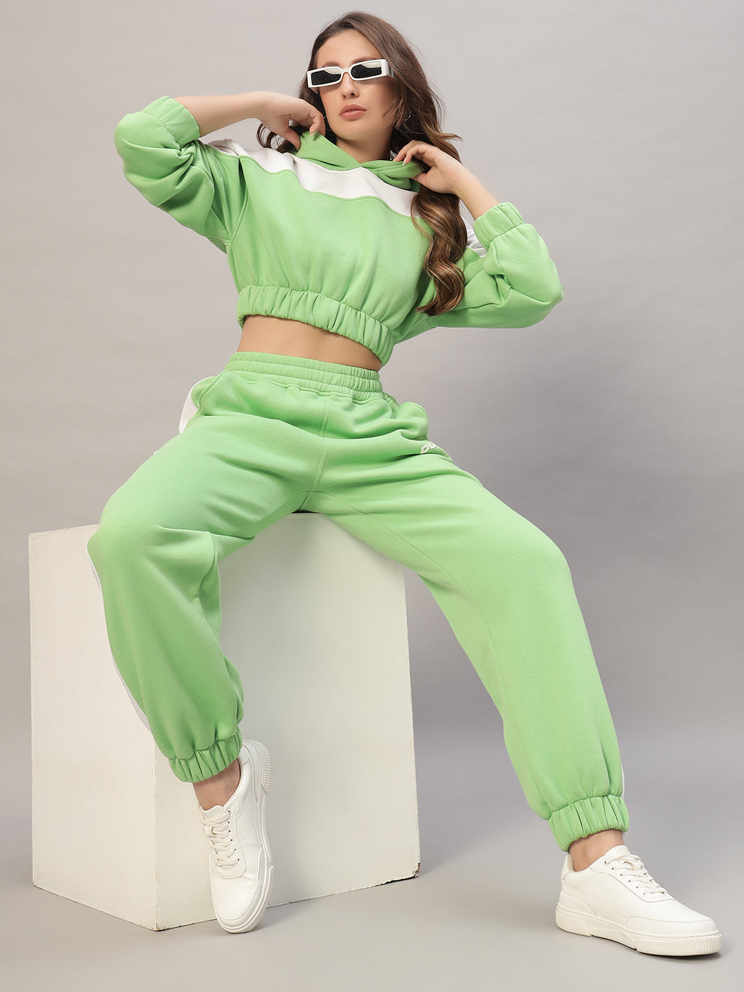 RIZZLER COLORBLOCK CO-ORD (GREEN)