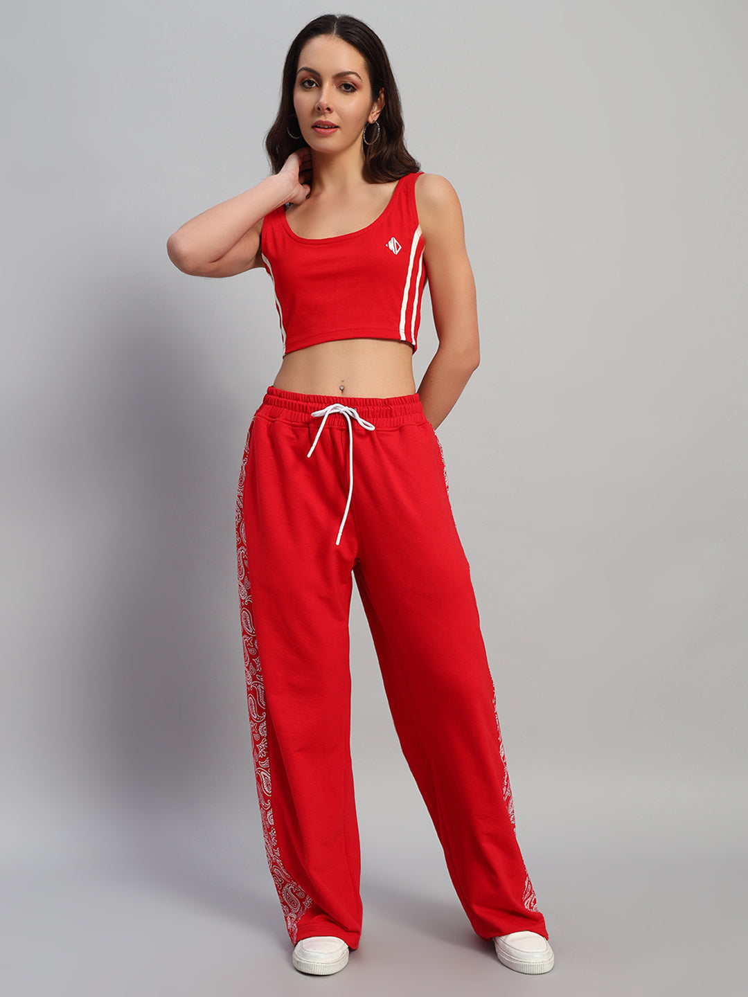 WOMEN WALTZ RELAXED FIT JOGGERS (RED)