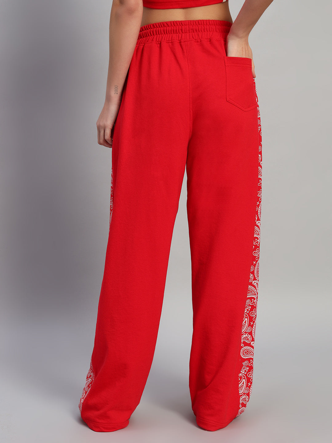 WOMEN WALTZ RELAXED FIT JOGGERS (RED)