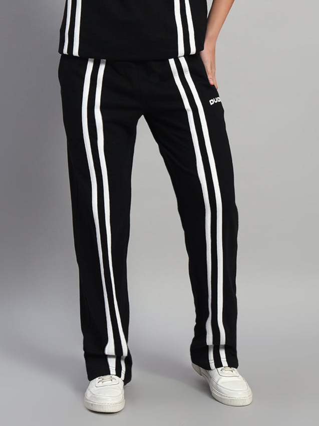 WOMEN'S OUTLOOK 2 STRIPE JOGGER (BLACK)