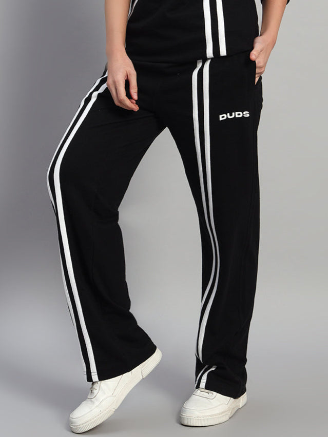 WOMEN'S OUTLOOK 2 STRIPE JOGGER (BLACK)