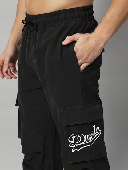 Myriad Relaxed Fit Cargo Pants (Black)