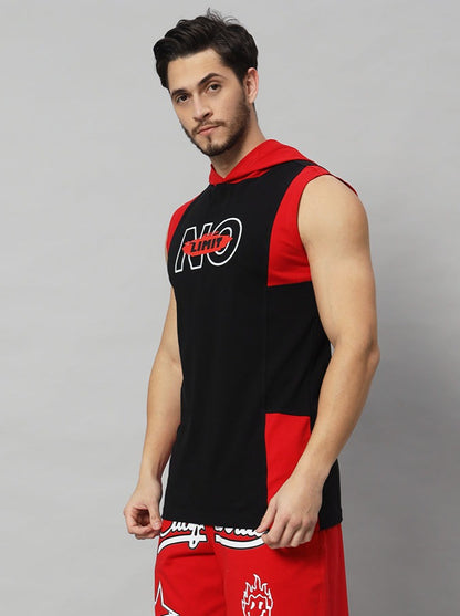 No Limit Gym Regular T-Shirt (Red-Black)