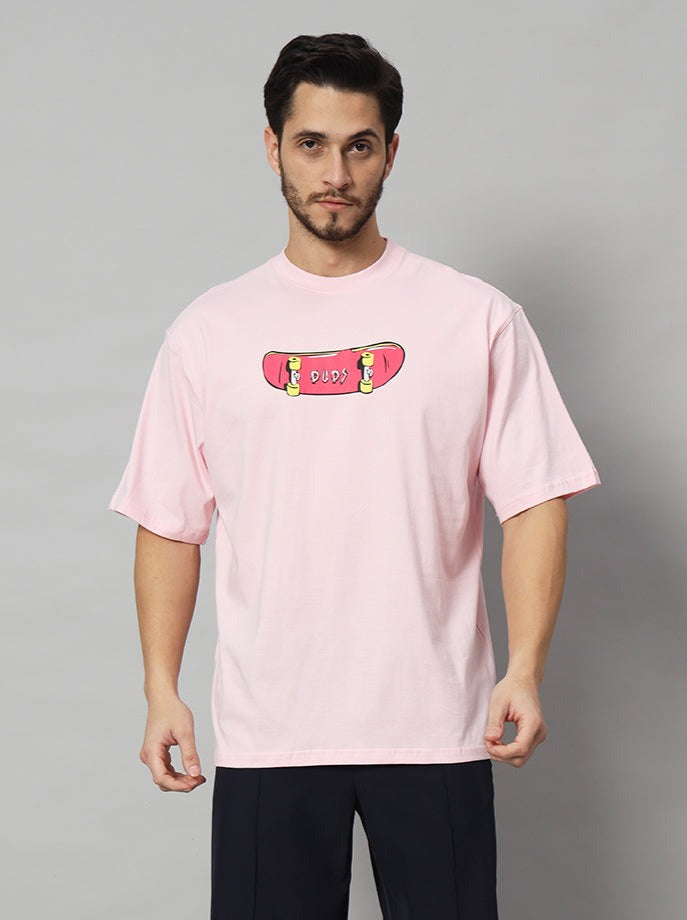 Rowdy Ape Over-Sized T-Shirt (Pink)