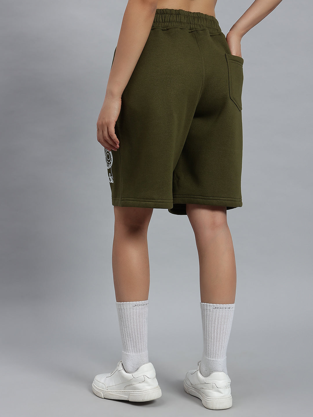 Women's Opera Fleece Shorts (Olive Green)