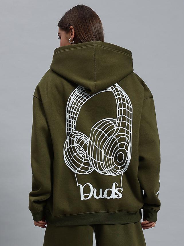 Women's Opera Fleece Hoodie (Olive Green)