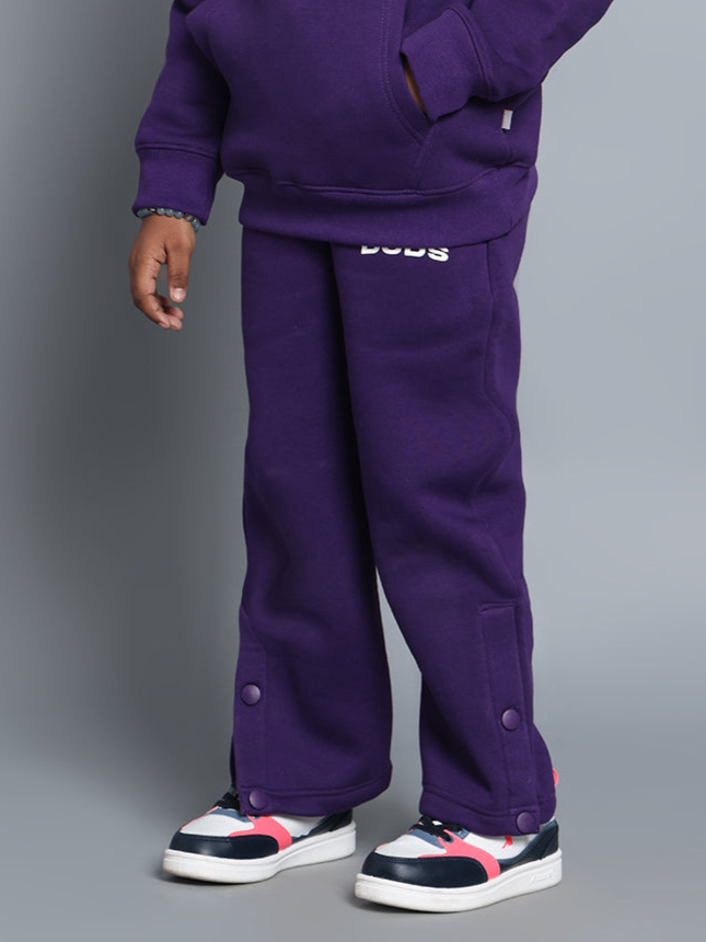 SOOTY FLEECE PANT FOR BOYS & GIRLS (PURPLE)