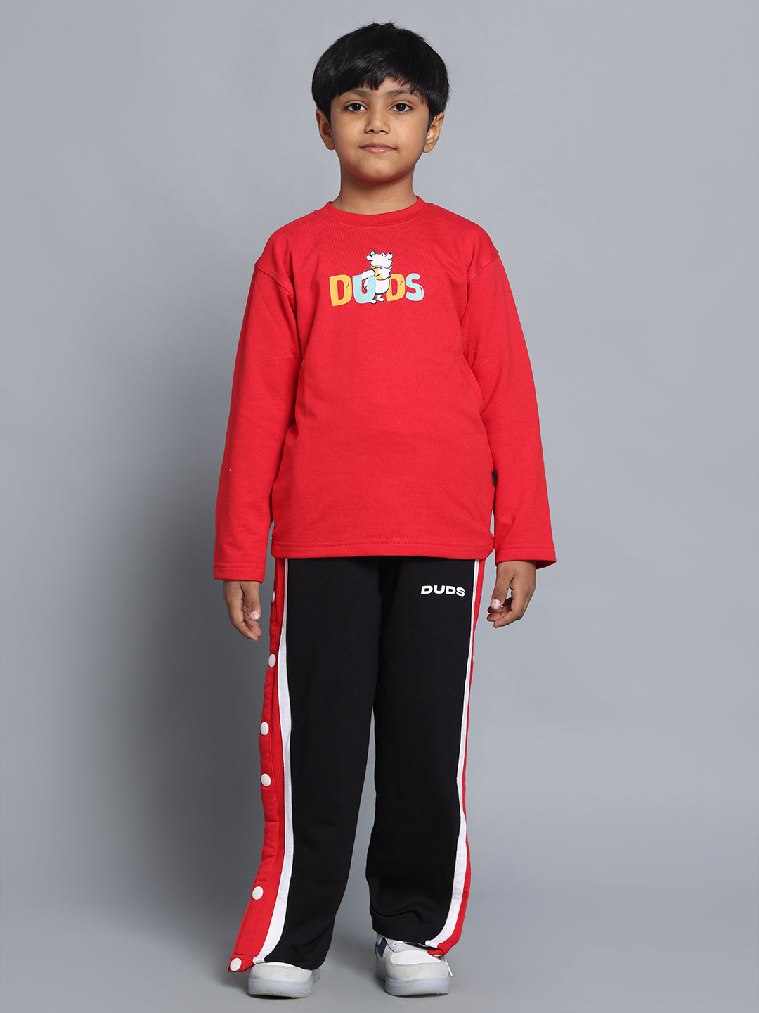 WINNIE CO-ORD FOR BOYS & GIRLS (RED-BLACK)