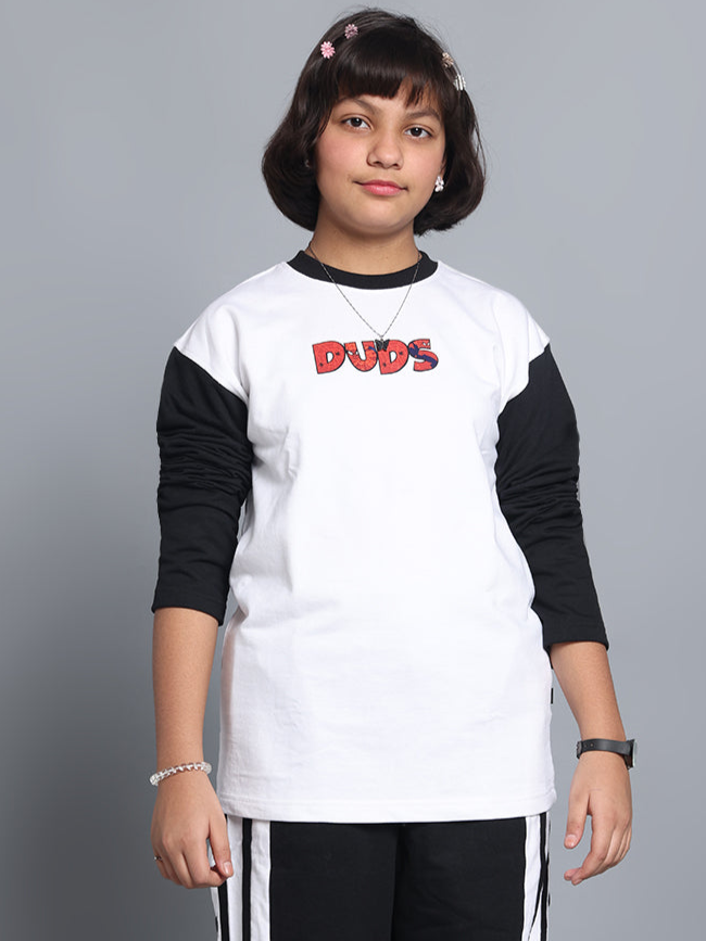 BITSY OVERSIZED SWEATSHIRT BOYS & GIRLS (WHITE)