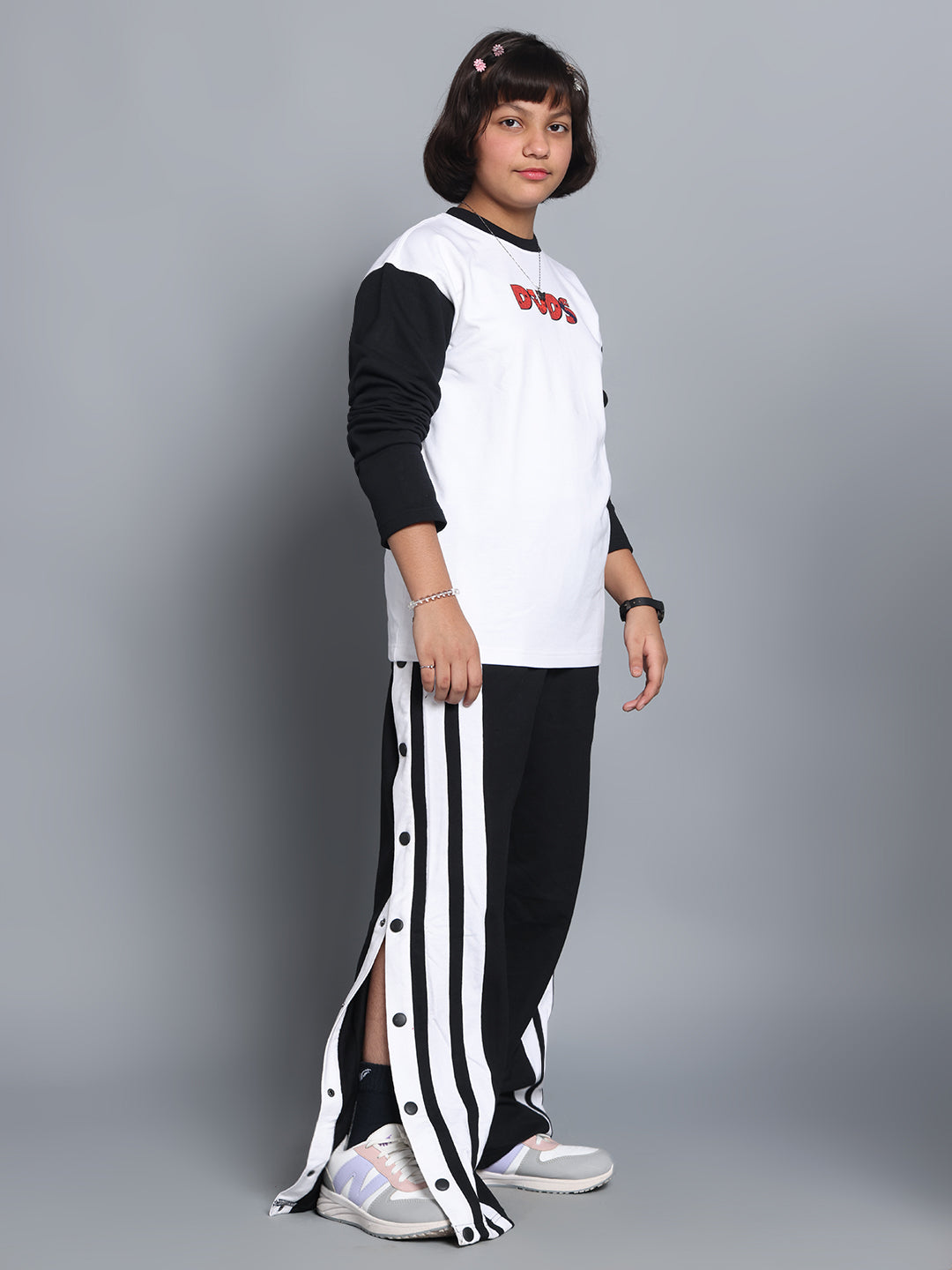 BITSY CO-ORD FOR BOYS & GIRLS (WHITE-BLACK)