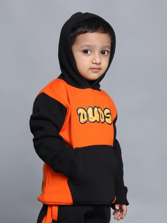 GARFIELD OVERSIZED HOODIE FOR BOYS & GIRLS (ORANGE-BLACK)