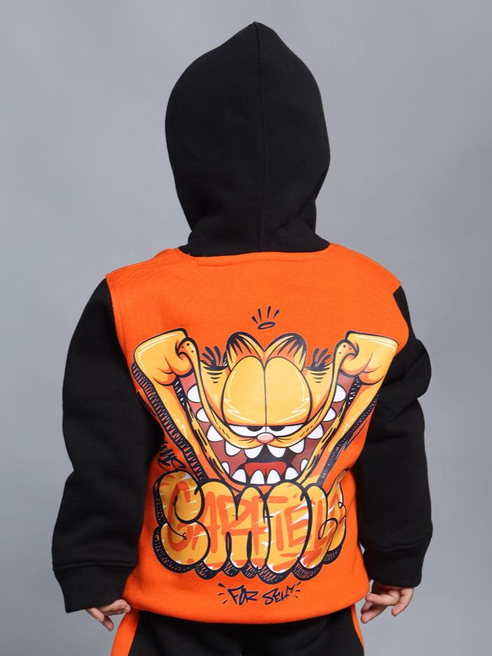 GARFIELD OVERSIZED HOODIE FOR BOYS & GIRLS (ORANGE-BLACK)