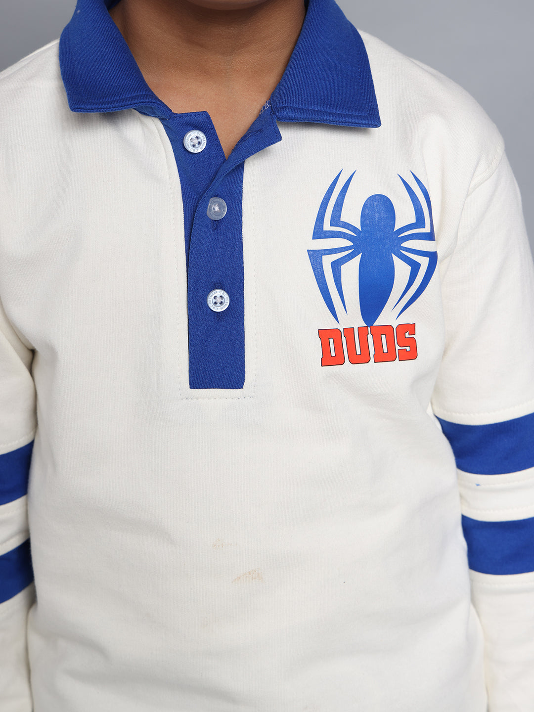 MARVEL OVERSIZED CO-ORD SET FOR BOYS & GIRLS (WHITE-ROYAL BLUE)