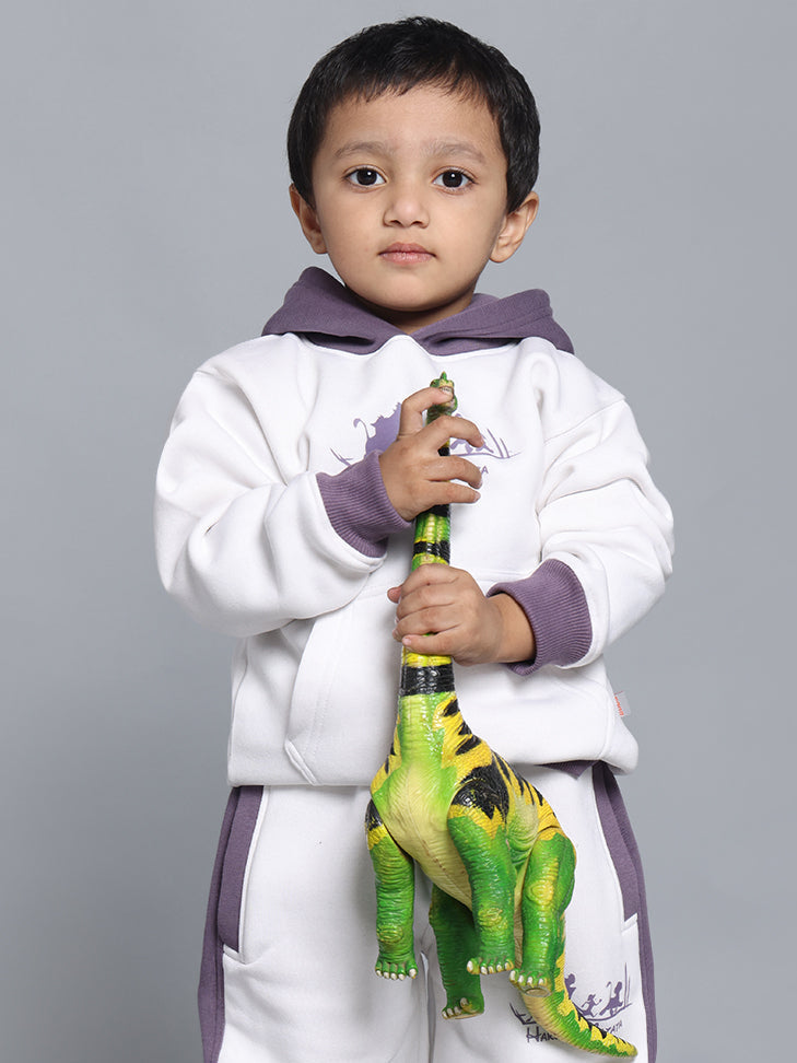 HAKUNA MATATA OVERSIZED HOODIE BOYS & GIRLS (WHITE-VIOLET)