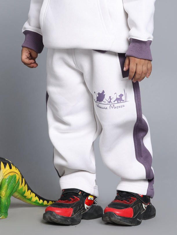 HAKUNA MATATA CO-ORD FOR BOYS & GIRLS (WHITE-VIOLET)