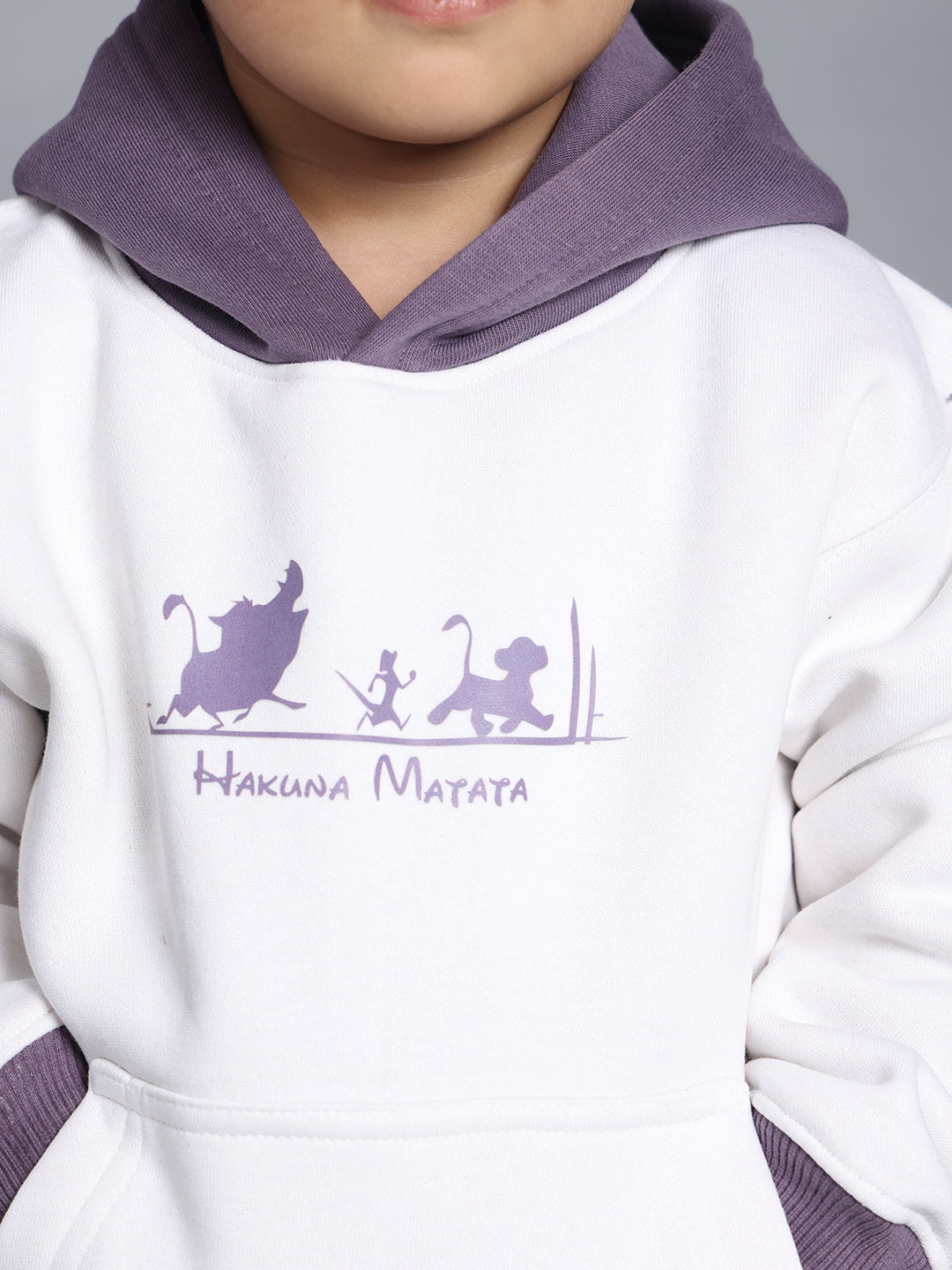 HAKUNA MATATA CO-ORD FOR BOYS & GIRLS (WHITE-VIOLET)