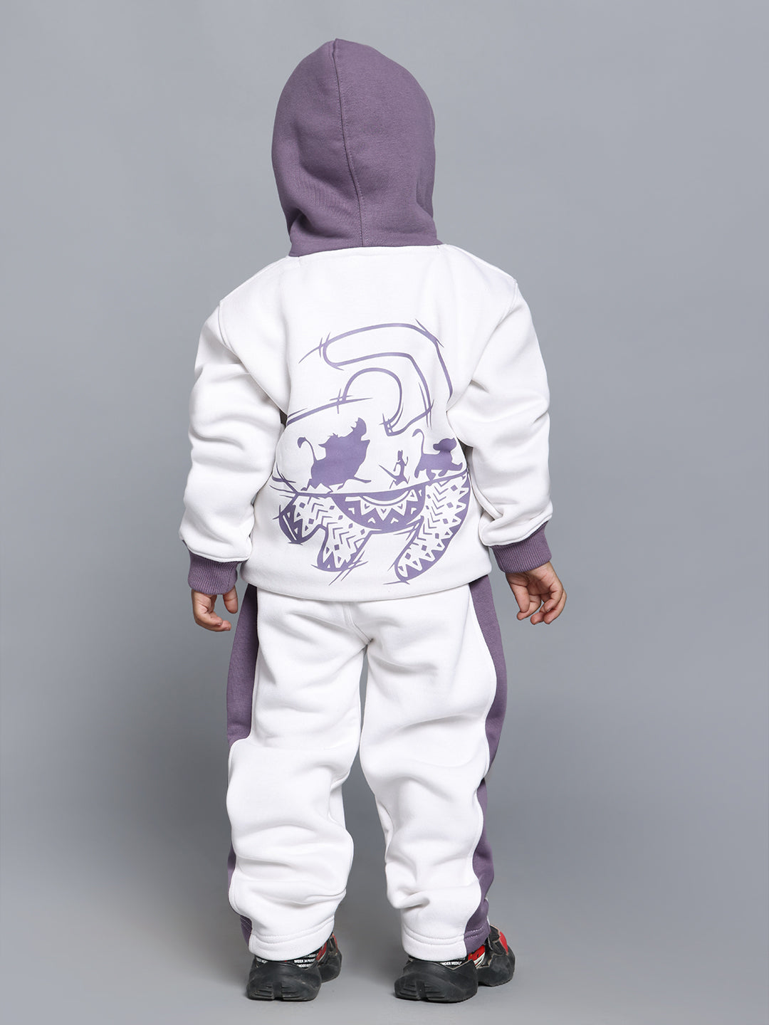 HAKUNA MATATA CO-ORD FOR BOYS & GIRLS (WHITE-VIOLET)