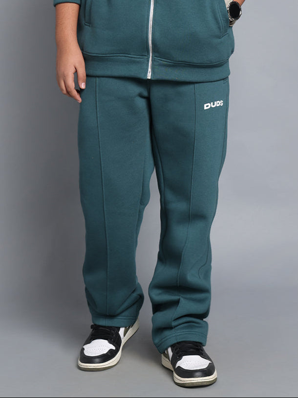 SHAGGY FLEECE JOGGER FOR BOYS & GIRLS (TEAL GREEN)