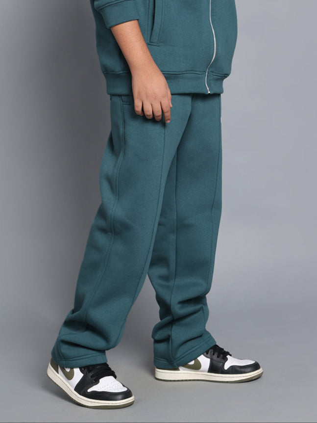 SHAGGY FLEECE JOGGER FOR BOYS & GIRLS (TEAL GREEN)