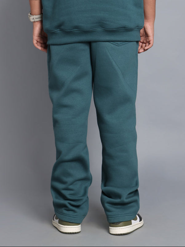 SHAGGY FLEECE JOGGER FOR BOYS & GIRLS (TEAL GREEN)