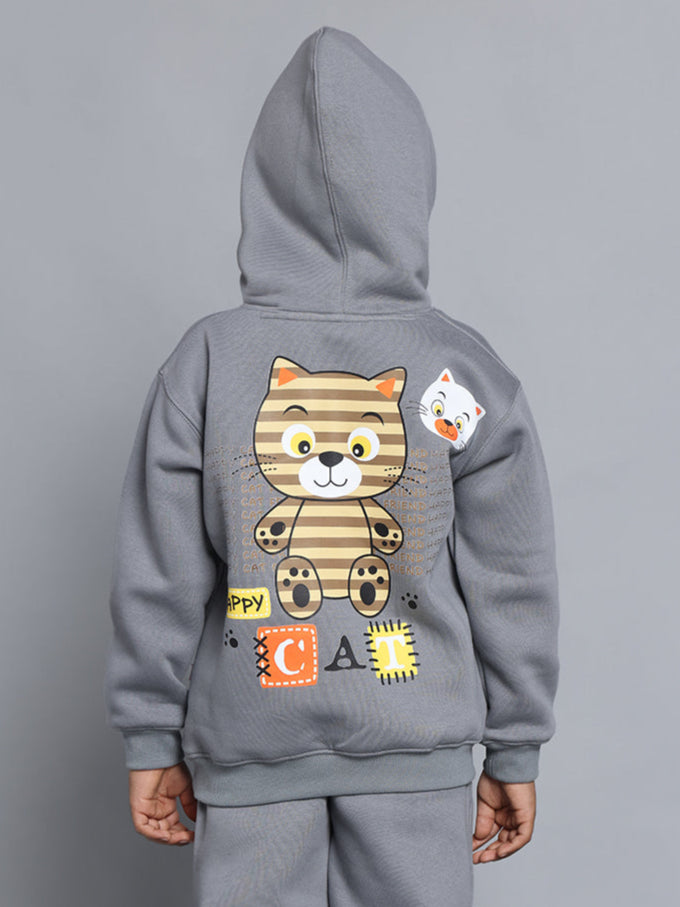 TABBY OVERSIZED HOODIE FOR BOYS & GIRLS (GREY)