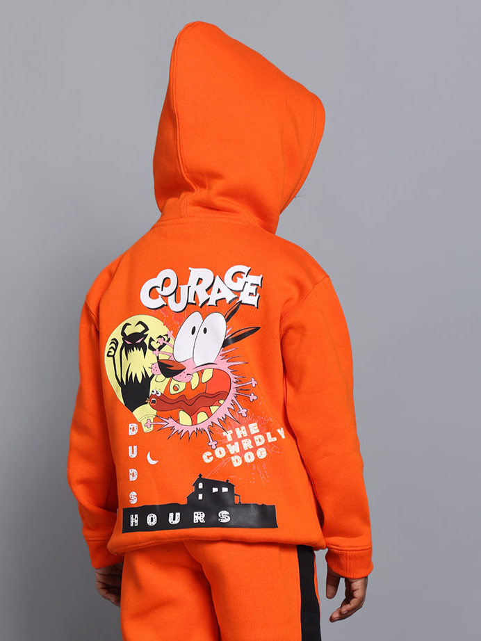 Courage Oversized Hoodie Boys & Girls (Orange)