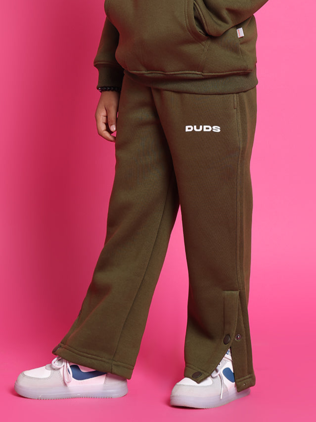 RARE EDITION FLEECE PANT FOR BOYS & GIRLS (OLIVE GREEN)