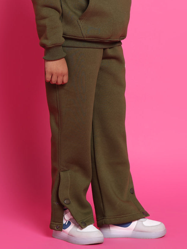 RARE EDITION FLEECE PANT FOR BOYS & GIRLS (OLIVE GREEN)