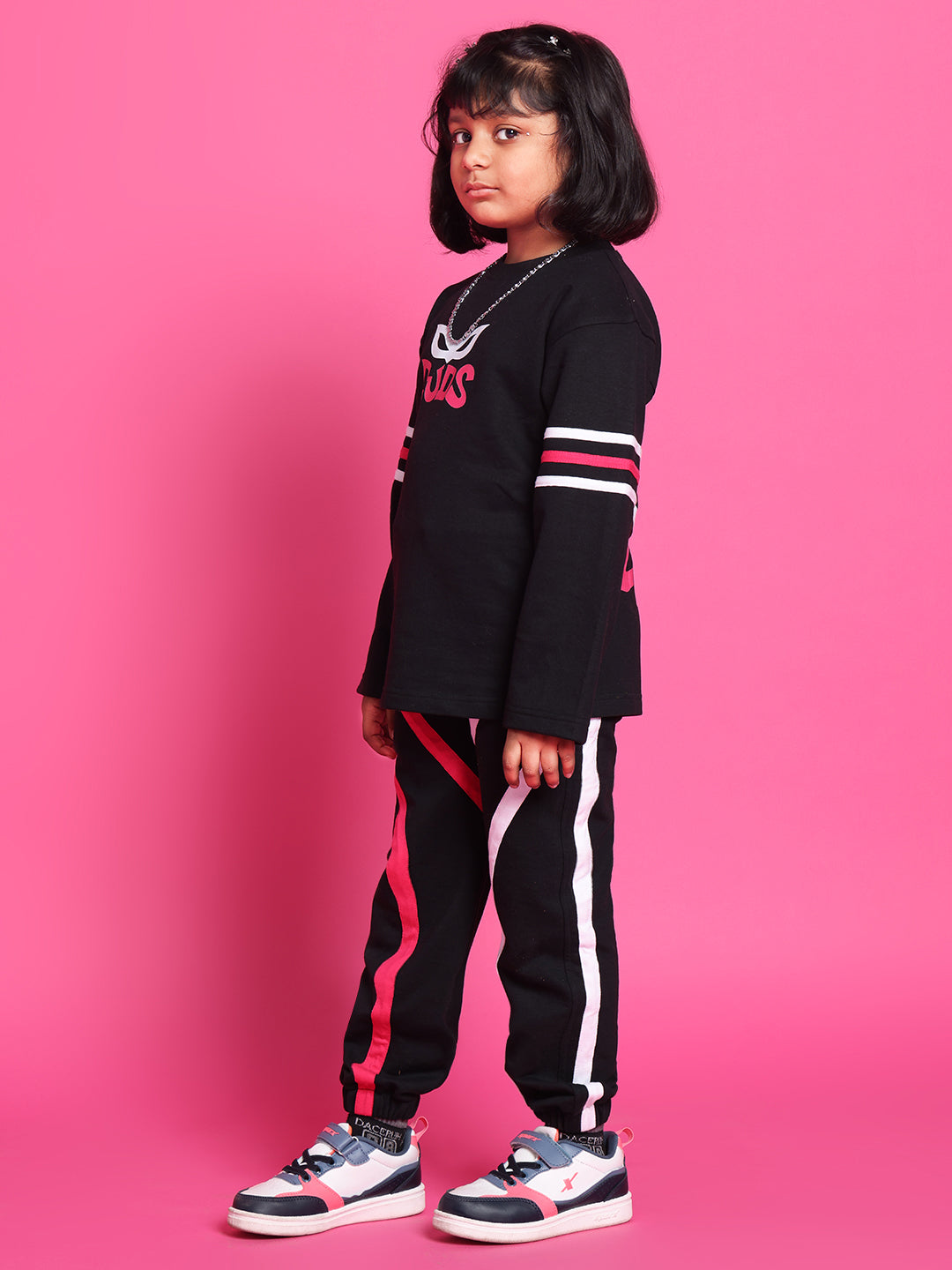 Super Champ Over-Sized Sweatshirt For Boys & Girls (Black)