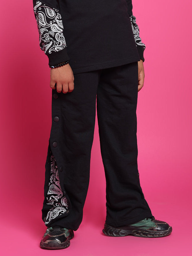 MOTIF JOGGERS FOR BOYS & GIRLS (BLACK)