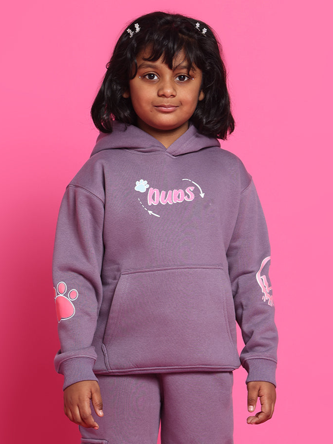 Casper Oversized Hoodie Boys & Girls (Violet)