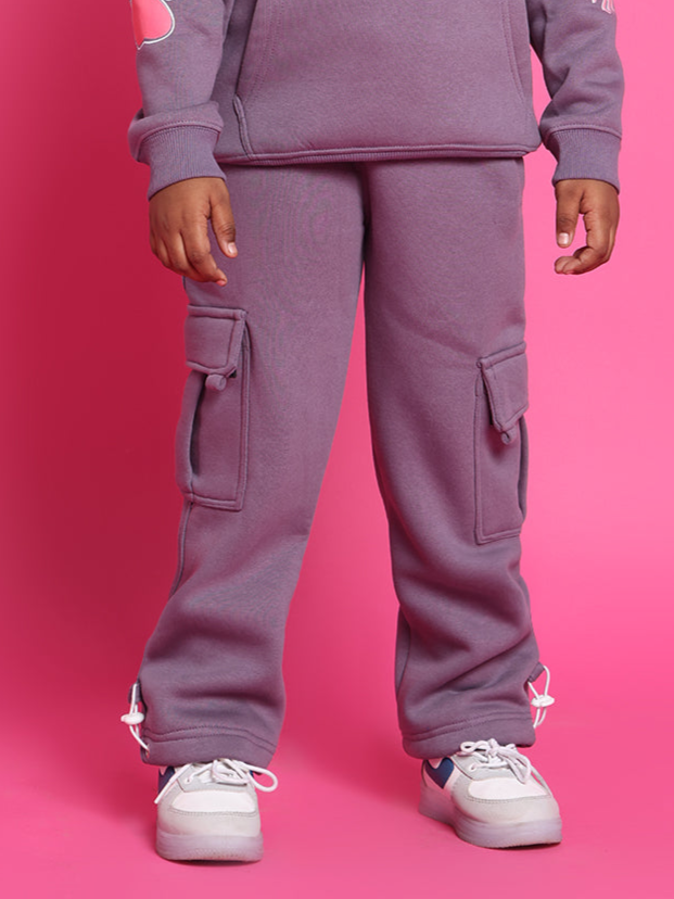 CASPER FLEECE PANT FOR BOYS & GIRLS (VIOLET)