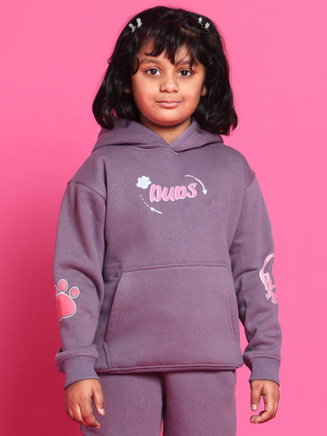 Casper Oversized Hoodie Boys & Girls (Violet)